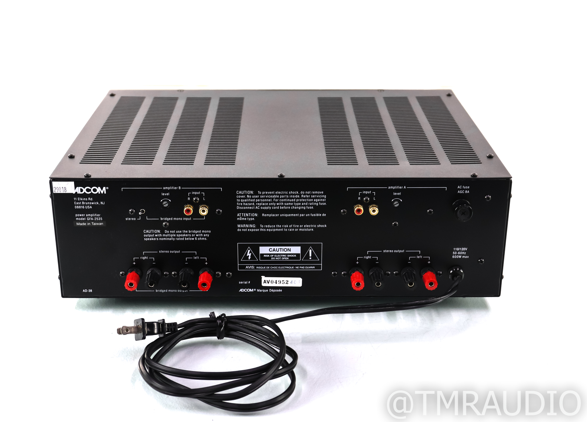 Adcom GFA-2535 4 Channel Power Amplifier; GFA2535 - The Music Room