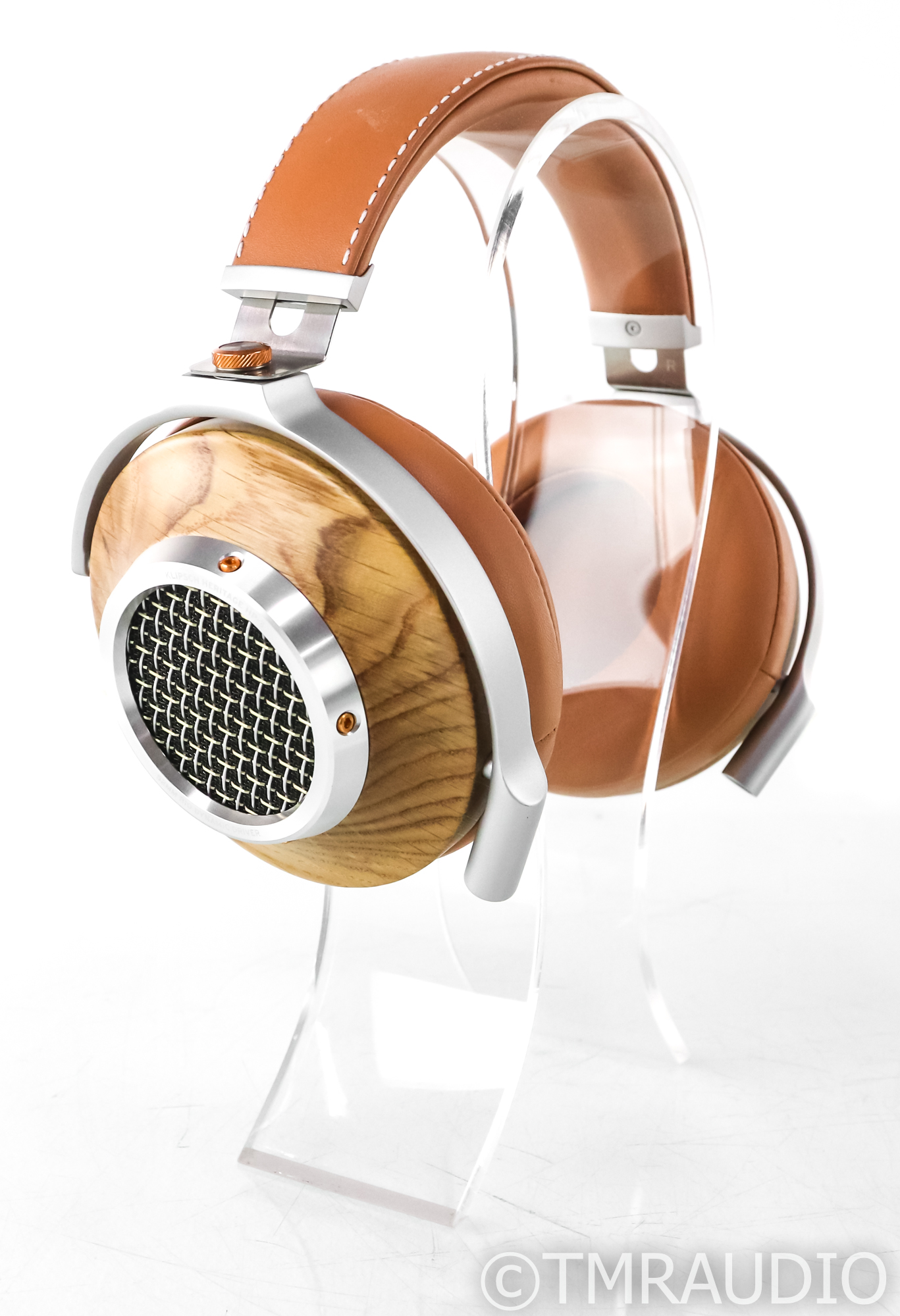 Klipsch HP-3 Heritage Headphones; HP3; Oak; Stand; Case