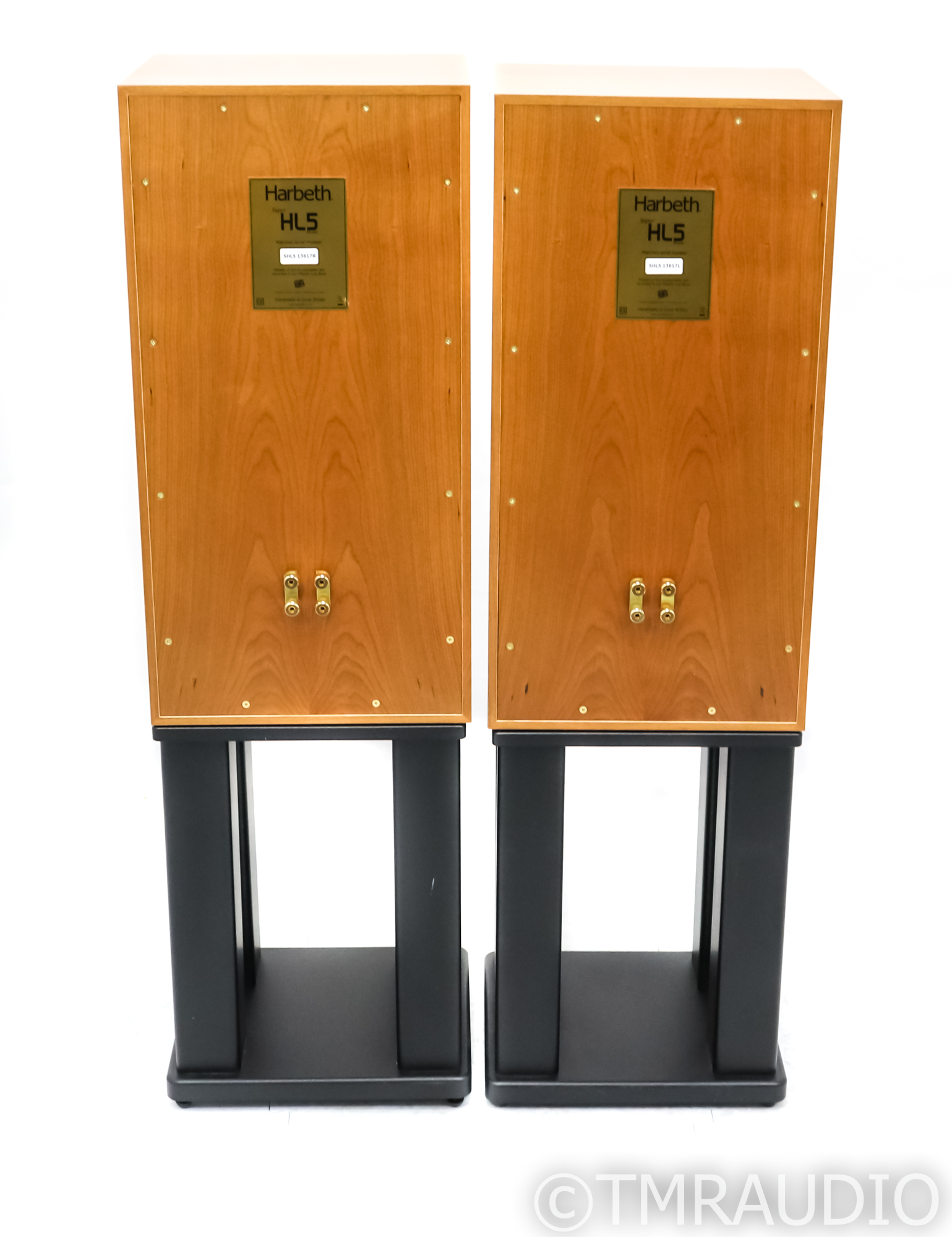 Harbeth Super HL5 Plus Floorstanding Speakers; Cherry Pair; Skylan