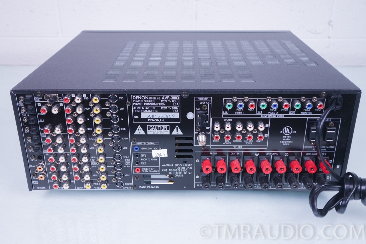 Denon AVR 3803 7.1 Channel 150 Watt Home Theater Receiver