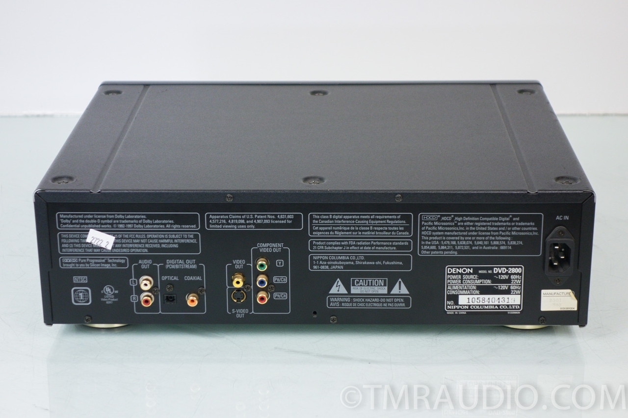 Denon DVD-2800 CD / DVD / SACD Player - The Music Room