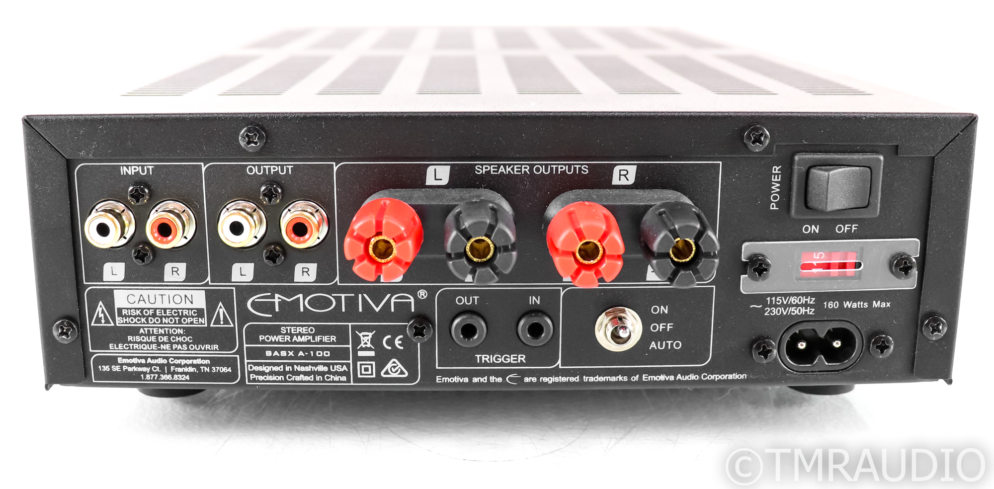 Emotiva basX A-100 Stereo Power Amplifier; A100 - The Music Room