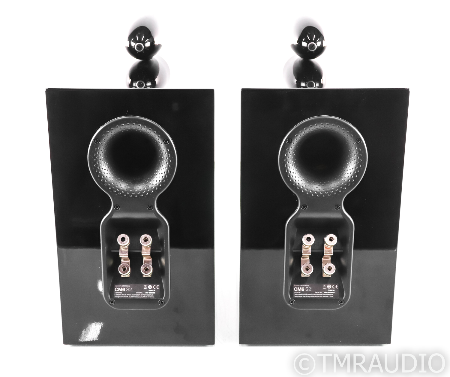 B&W CM6 S2 Bookshelf Speakers; Gloss Black Pair; CM6S2 - The