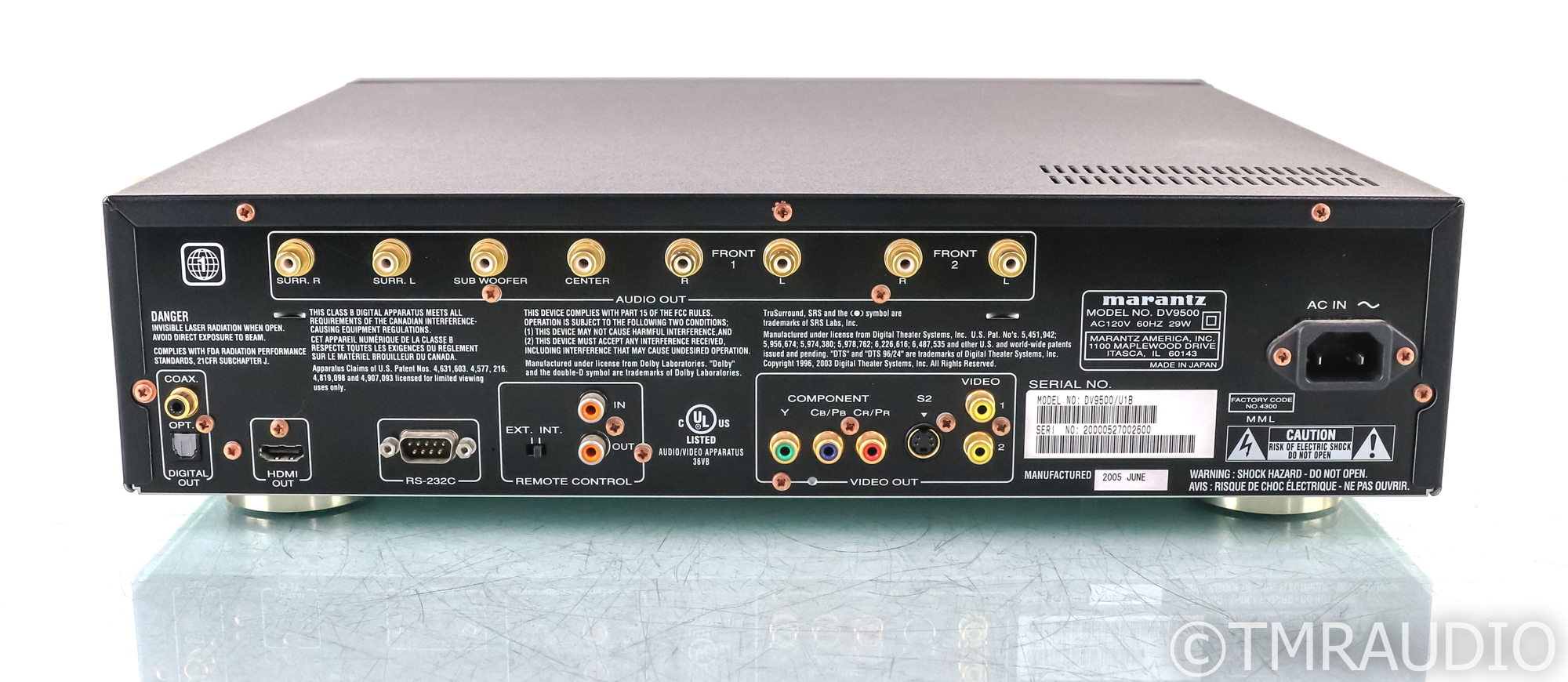 マランツ DV9500 CD DVD SACD プレイヤー Marantz DV9500 SACD / CD / DVD Player; DV-9500; Remote - The