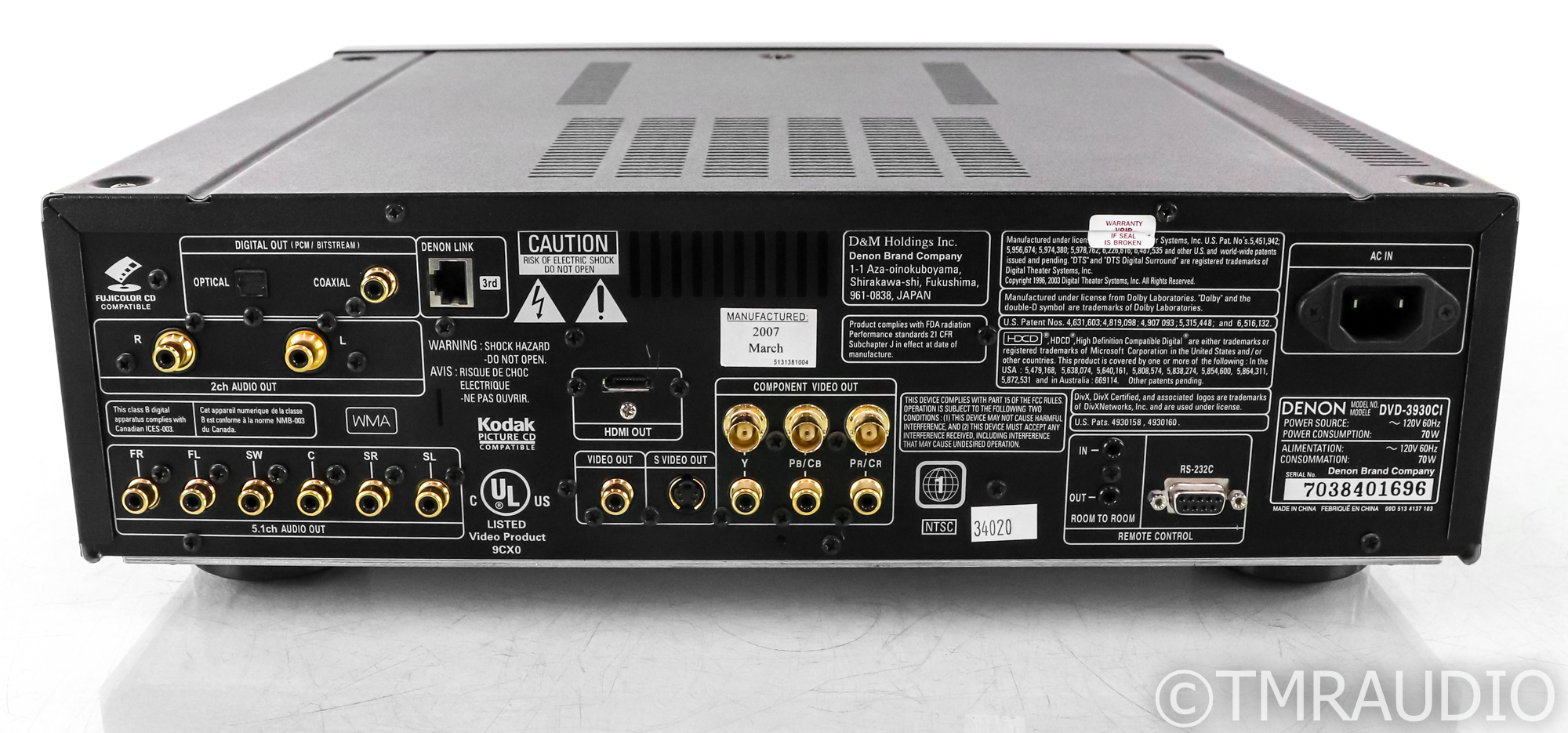 Denon DVD-3930CI CD / DVD / SACD Player