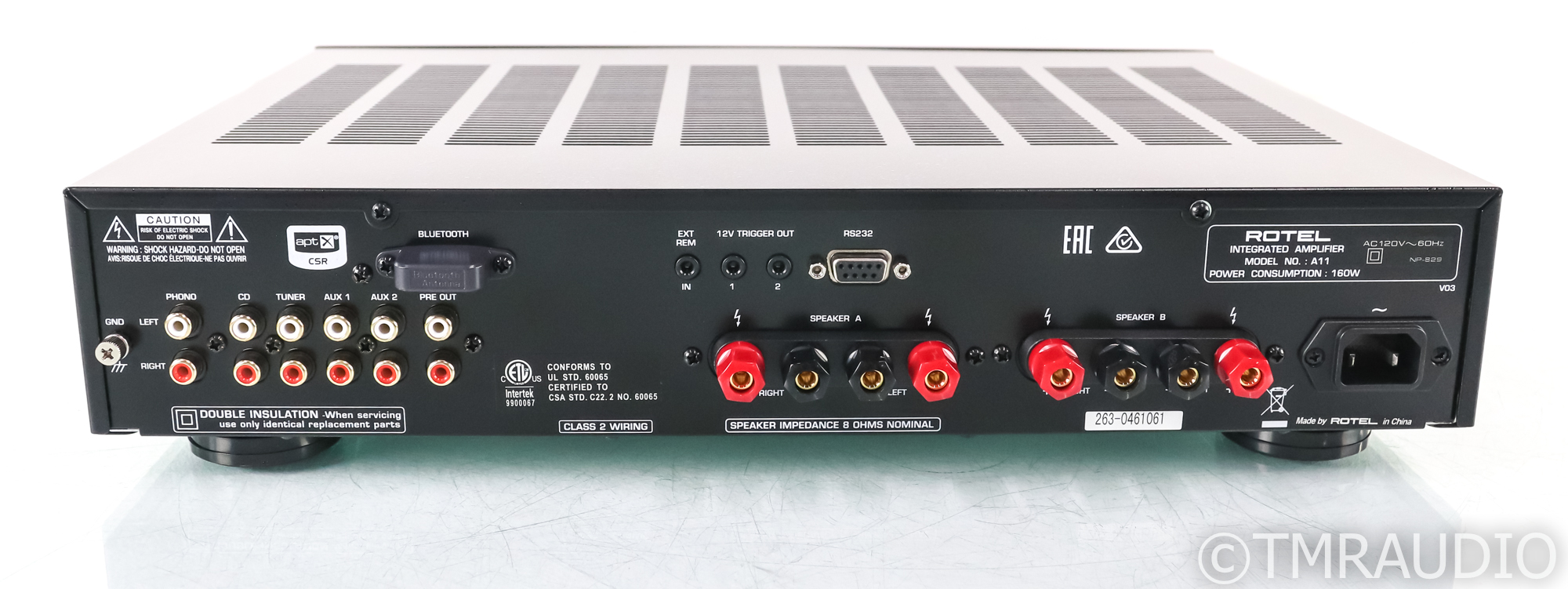 Rotel A11 Tribute Stereo Integrated Amplifier; A-11; Black; Remote