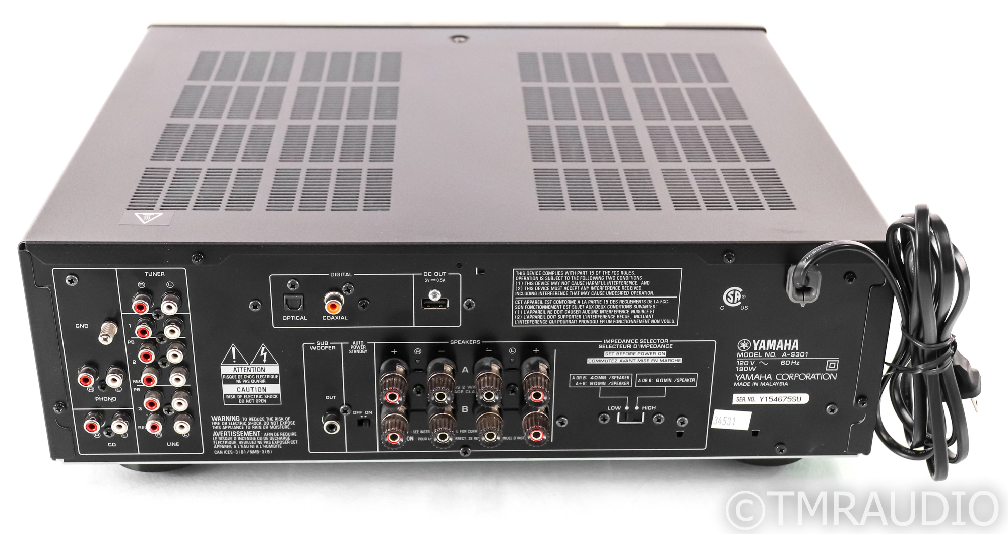 YAMAHA A-S301 プリアンプ 本体 Yamaha A-S301 Integrated Amplifier Silver used japan | eBay
