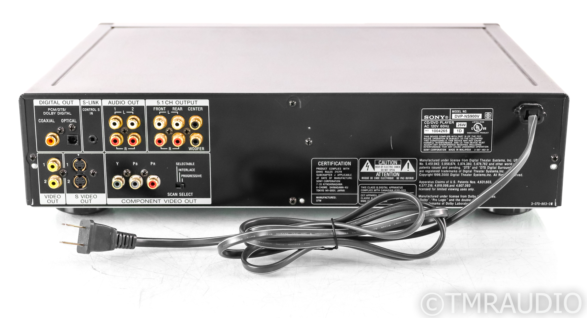Sony DVP-NS900V SACD / CD / DVD Player; DVPNS900V; Black