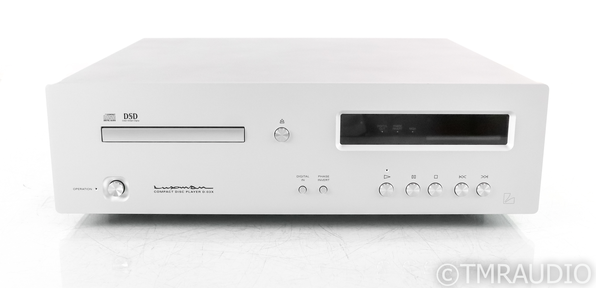 Luxman D-03X CD Player; D03X; Silver; Remote - The Music Room