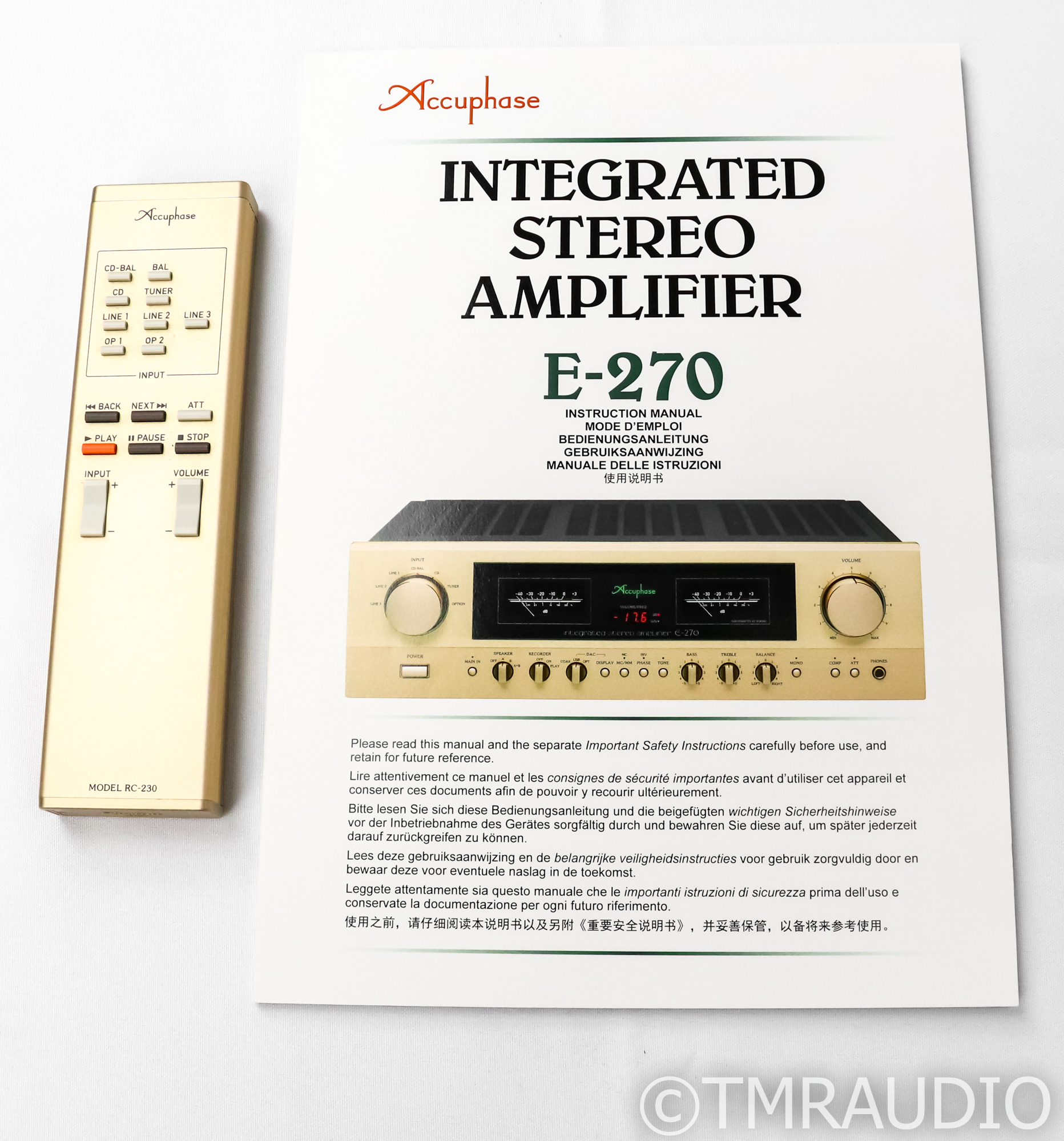 Accuphase e-270(美品) Accuphase E-270 Stereo Integrated Amplifier; AD-50; MM / MC