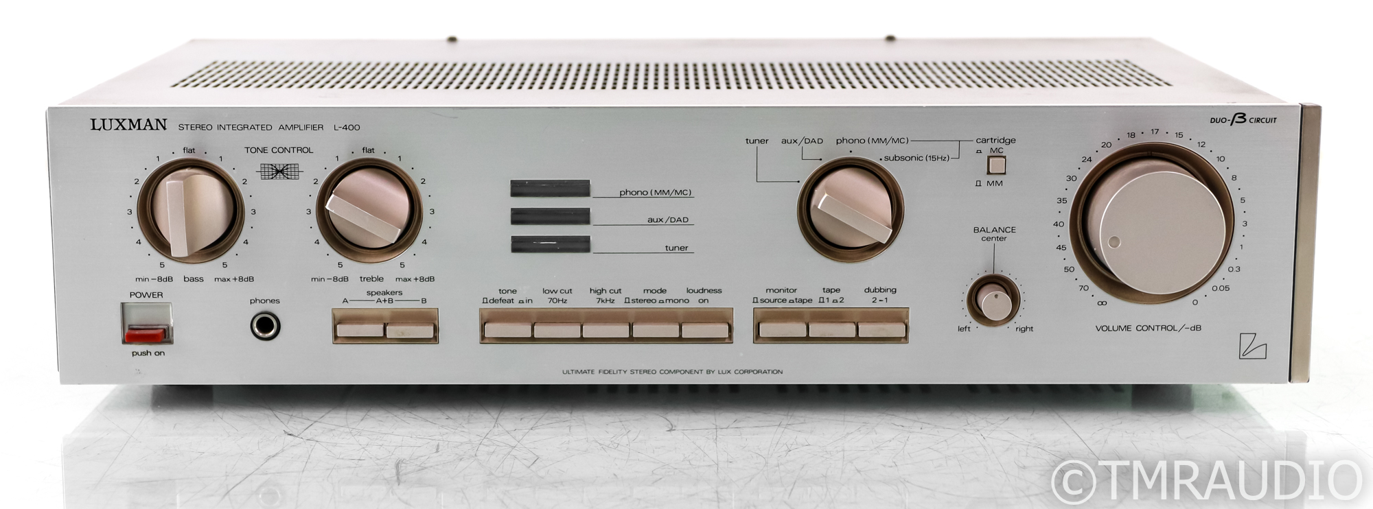 Luxman L-400 Vintage Stereo Integrated Amplifier; L400; MM