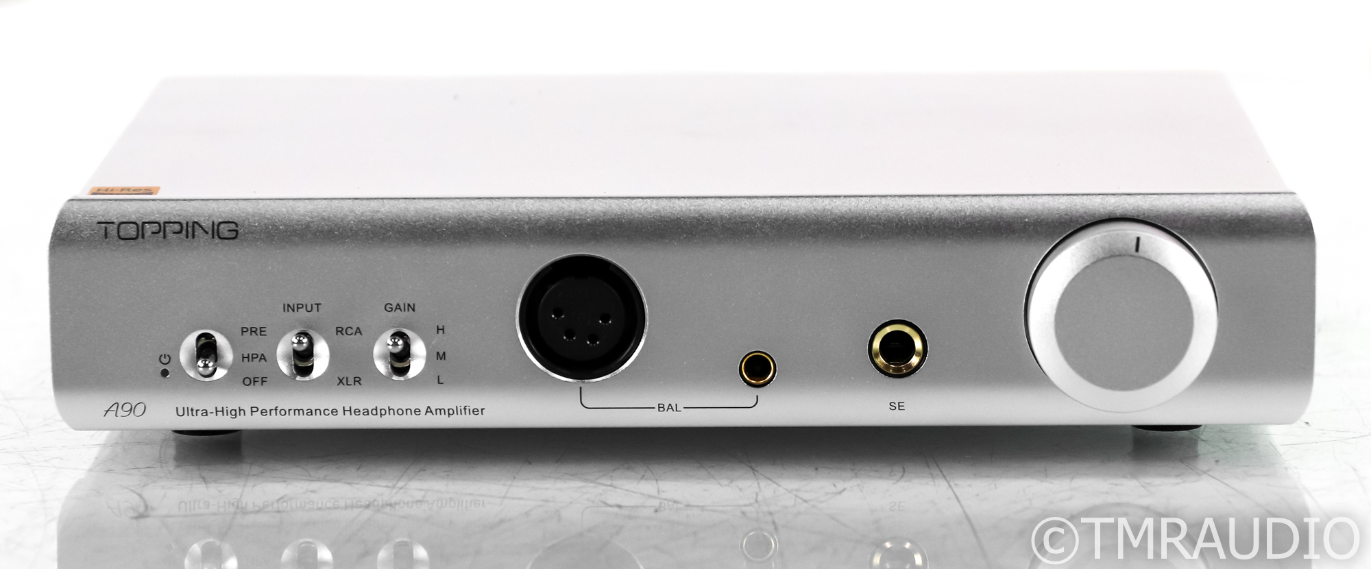 Topping A90 Headphone Amplifier; A-90; Silver - The Music Room
