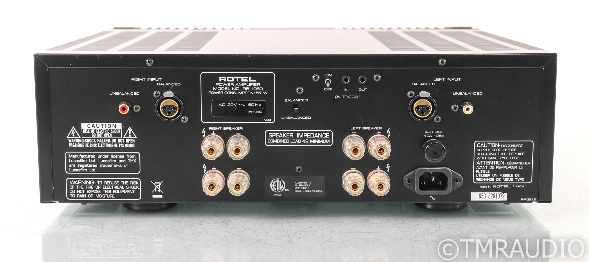 Rotel RB-1080 Stereo Power Amplifier; RB1080 (SOLD9) - The