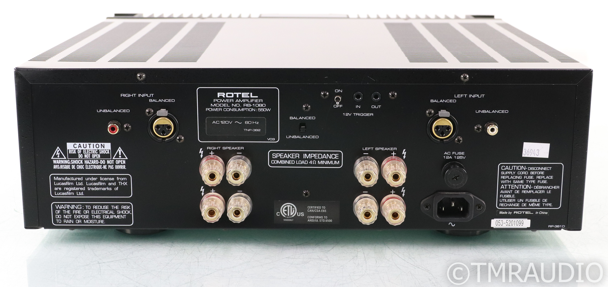 ROTEL RB-1080 パワーアンプ ROTEL RB-1080 power amplifier AC100V Working Properly | eBay