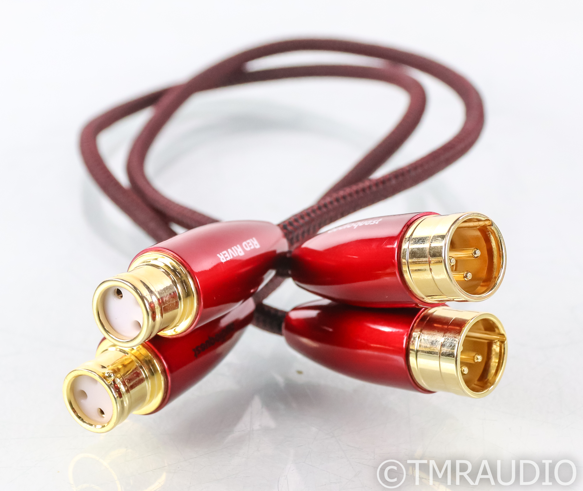 AudioQuest Red River XLR Cables; .5m Pair Balanced Interconnects