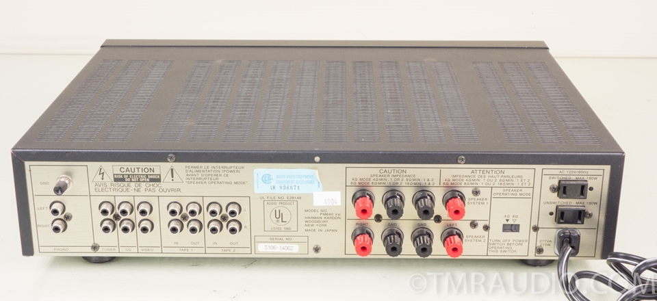 Harman Kardon PM640 Vxi Stereo Integrated Amplifier AS-IS