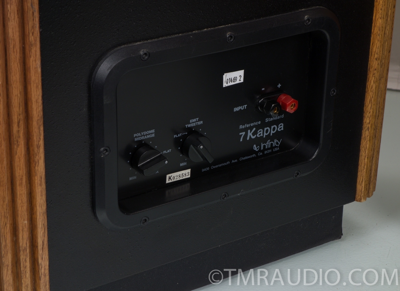 Infinity Kappa Reference Series Speakers; Excellent Working Pair