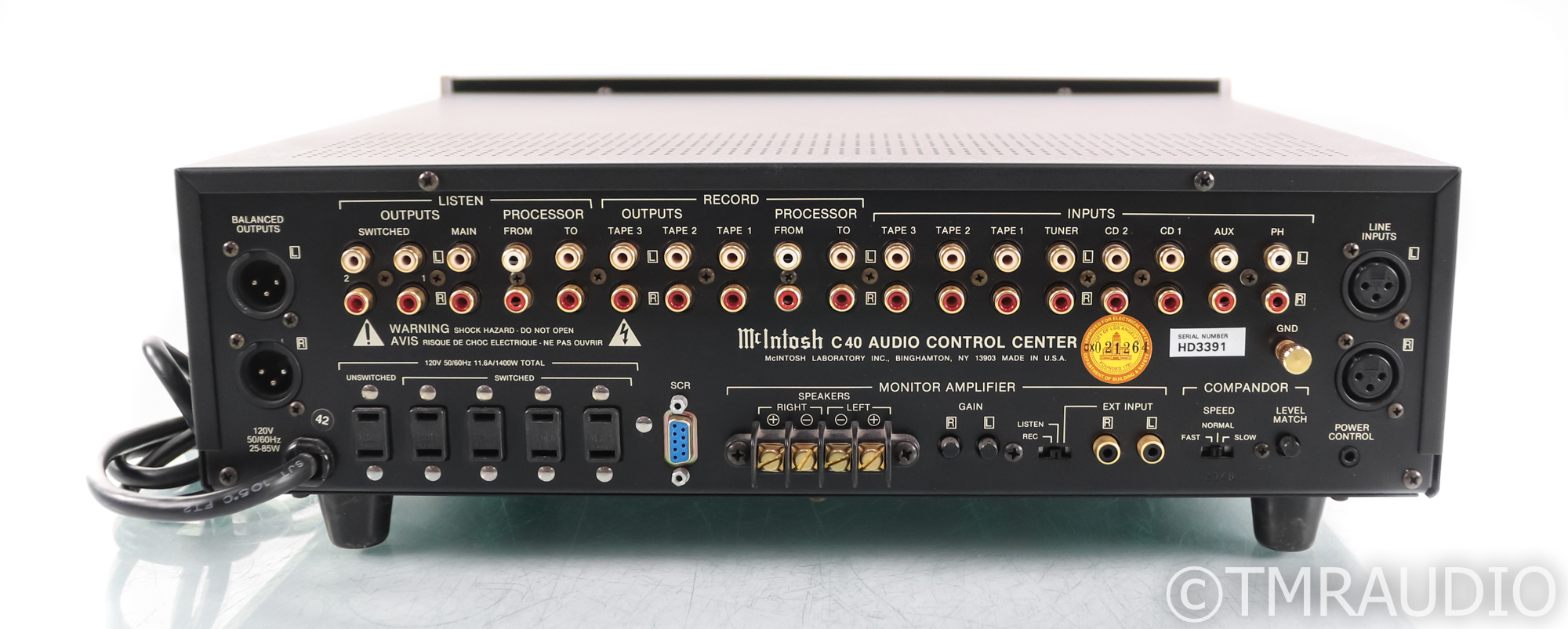 アンプ Macintosh C40 audio control center McIntosh C40 Audio Control Center Preamplifier AC100V