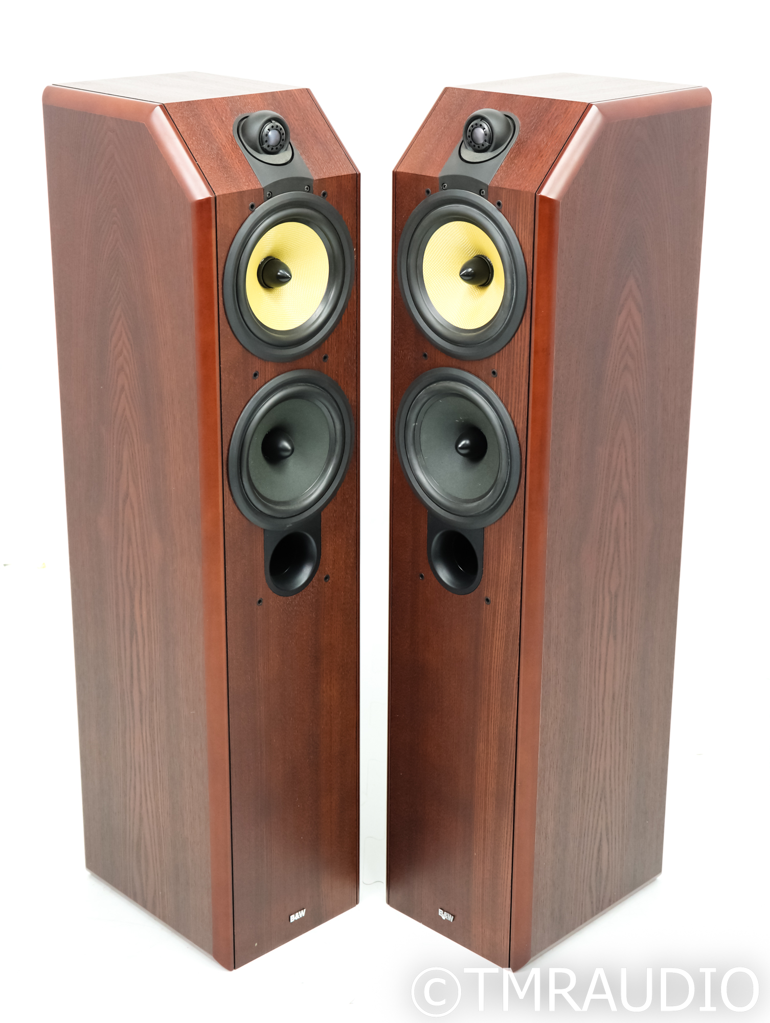 B&W CDM7 Special Edition Floorstanding Speakers; Red Ash