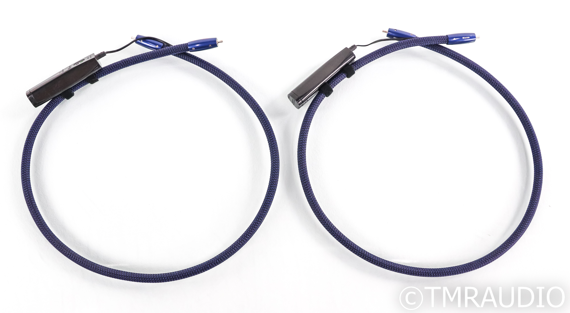 Audioquest Water RCA Cables; 1m Pair Interconnects; 72v DBS