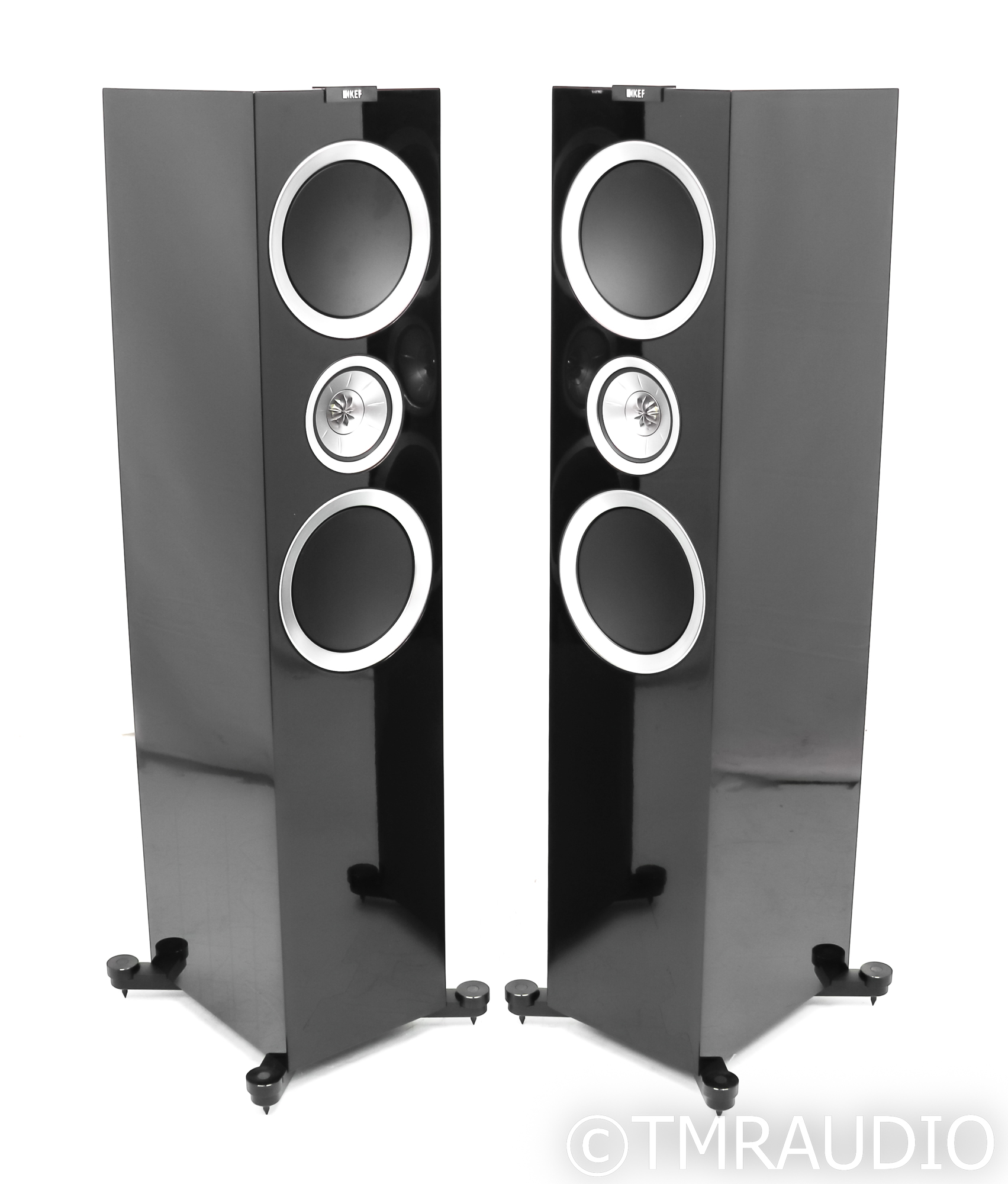 KEF R900 Floorstanding Speakers; Gloss Black Pair