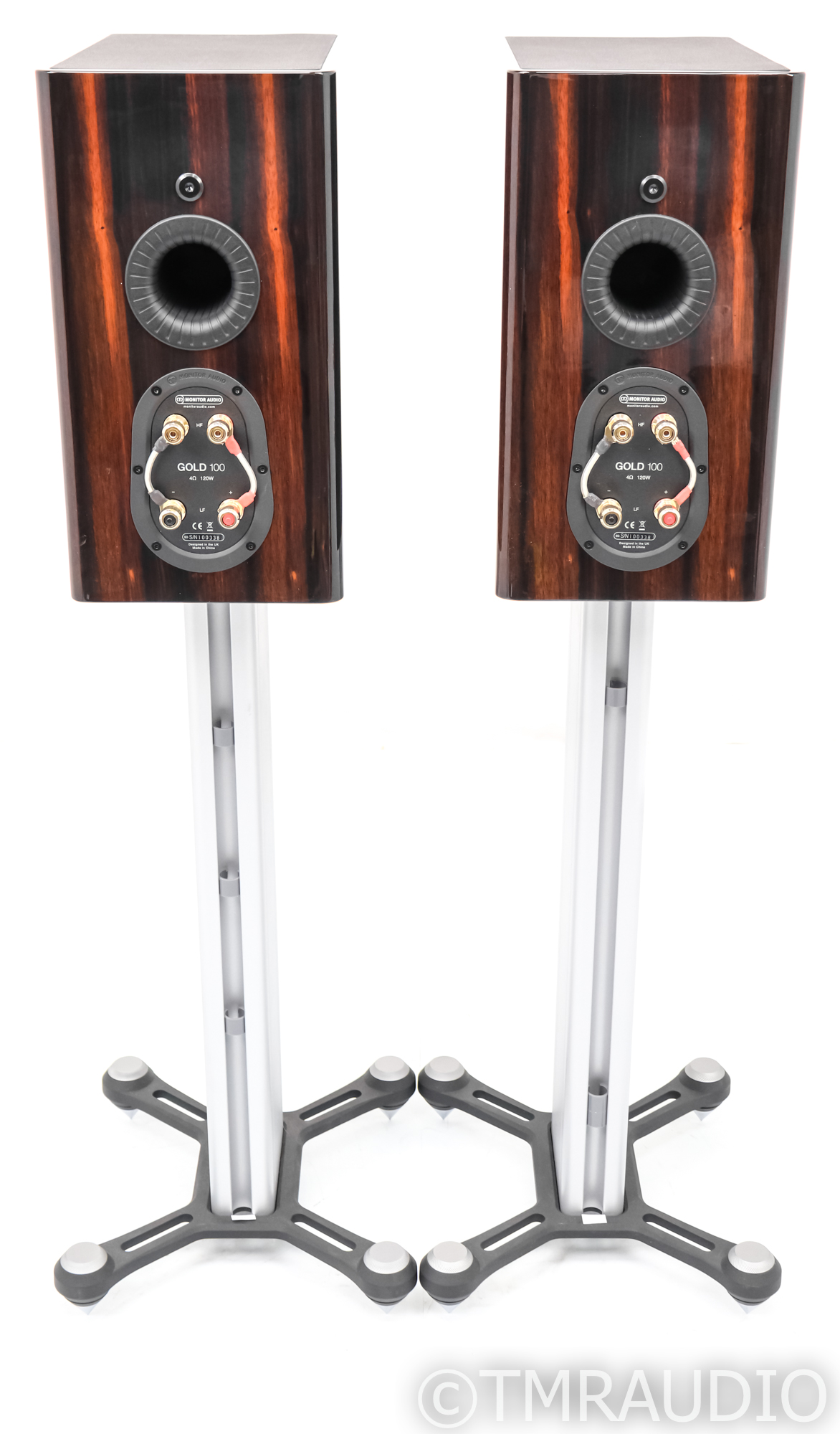 Monitor Audio Gold 100 Bookshelf Speakers; Piano Ebony Pair