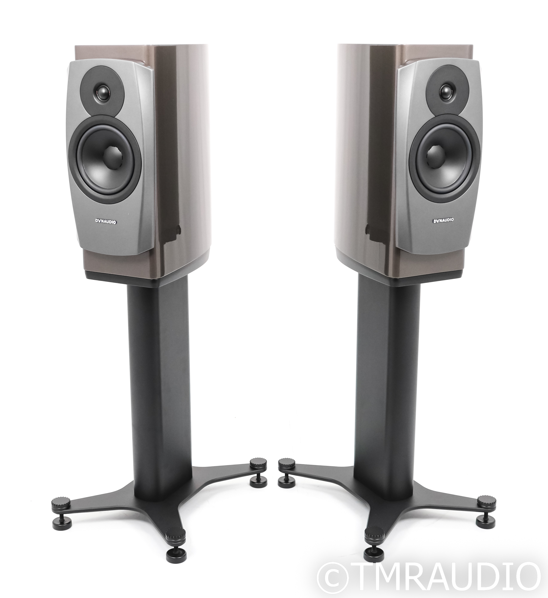 Dynaudio Confidence 20 Bookshelf Speakers w/ Stands; Smoke