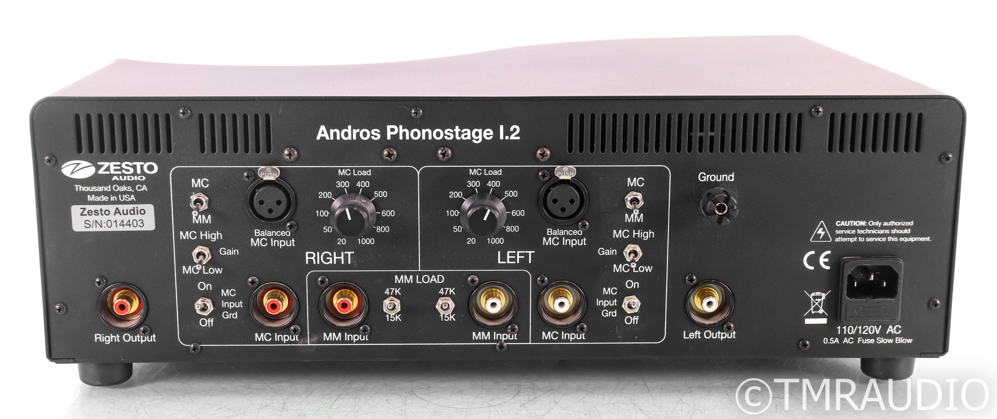 Préampli Phono Zesto Audio Andros 1.2 - Connexion Filaire, état Comme Neuf