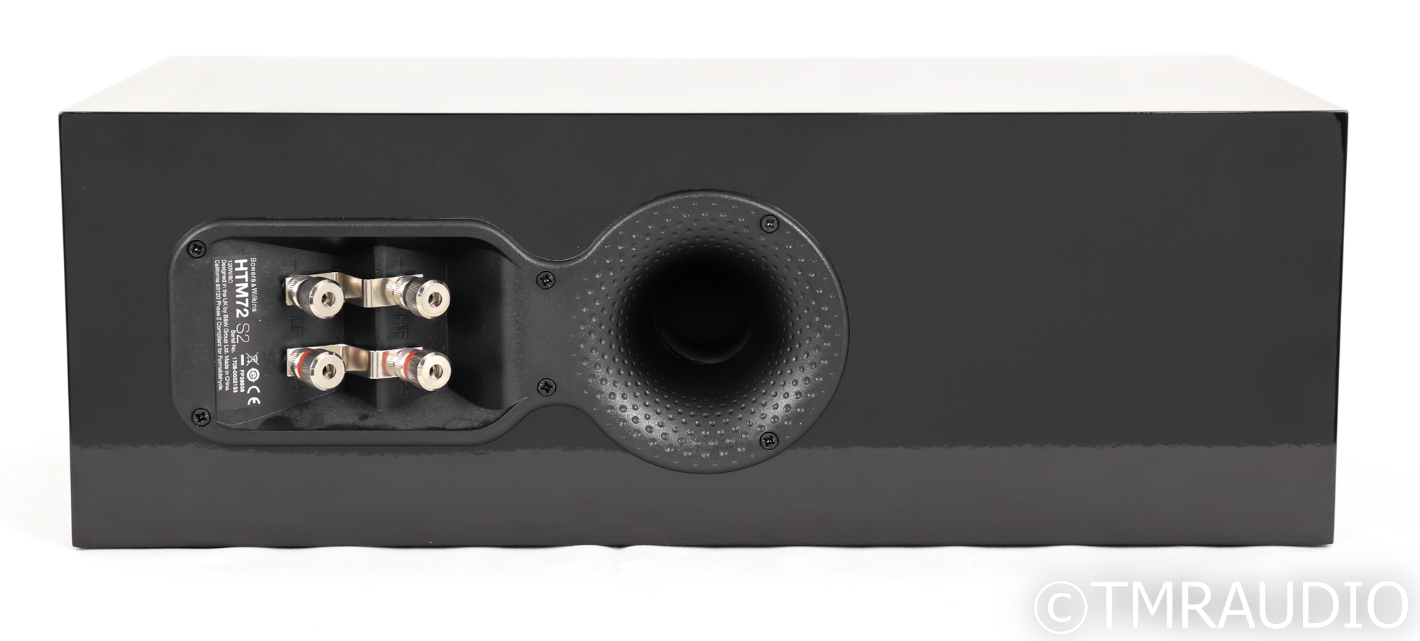 B&W HTM72 S2 Center Channel Speaker; HTM-72 S-2; Piano Black