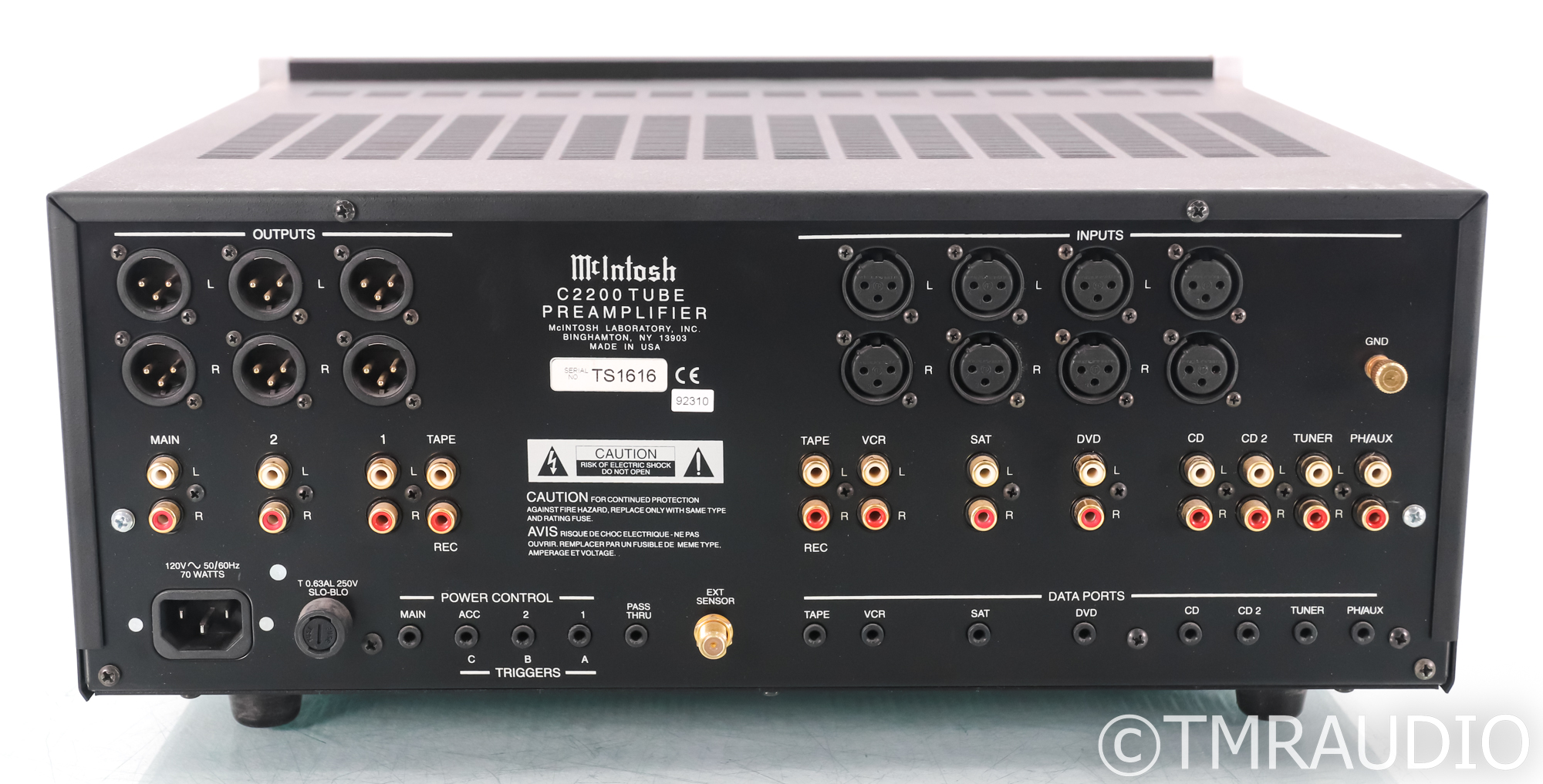 McIntosh C2200 Stereo Tube Preamplifier; C-2200; Remote