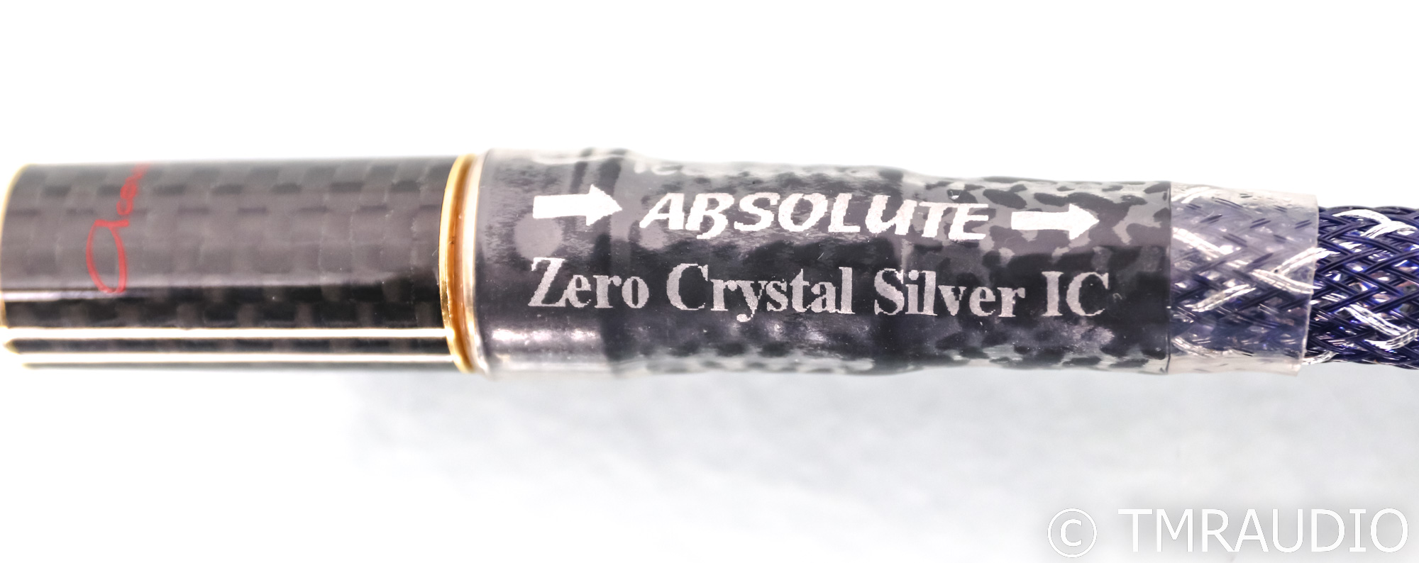 Acoustic Zen Absolute Zero Crystal Silver RCA Cables; 1m