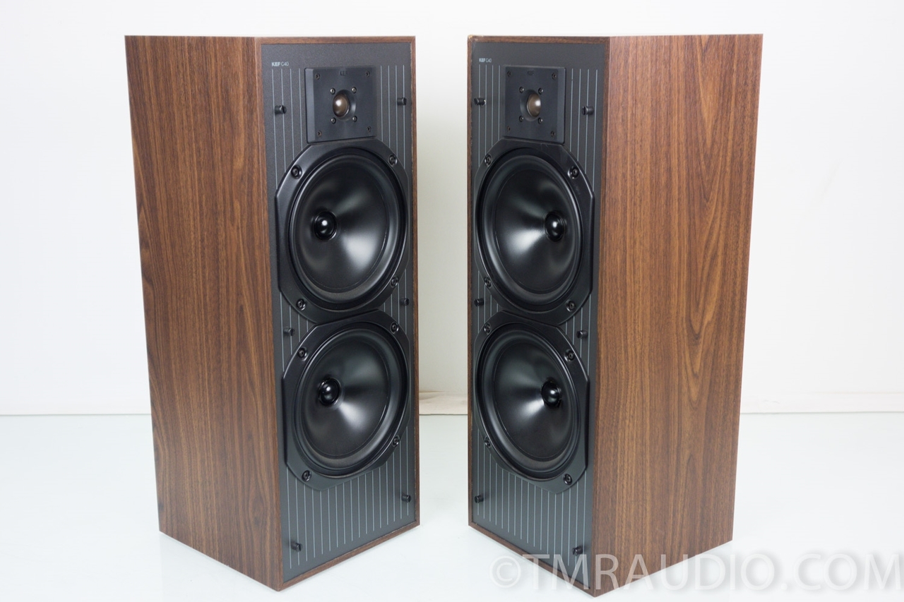 [レア] KEF C40 3unit2.5way スピーカーペア Speaker Feature :KEF C40 -Floor speakers with tidy sound