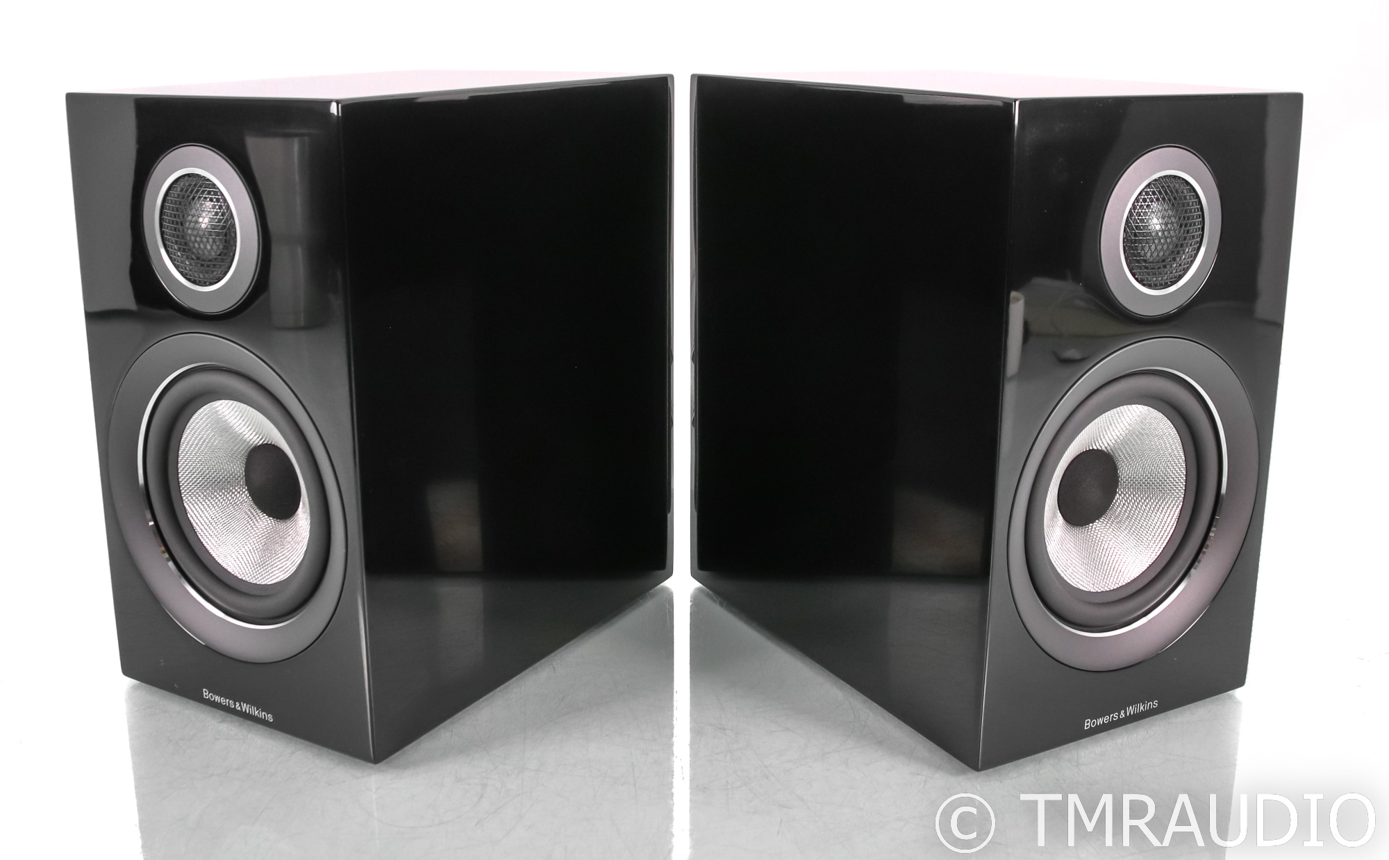 B&W 707 S2 Bookshelf Speakers; S-2; Gloss Black Pair (Unused