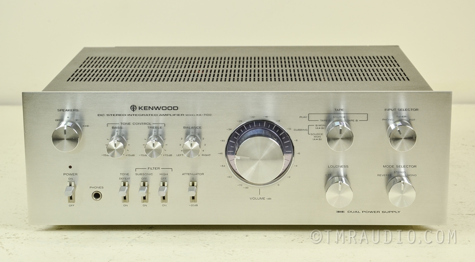 KENWOOD KA-7100 ステレオパワーアンプ Kenwood KA-7100 Vintage Amplifier - Classic Audio Excellence