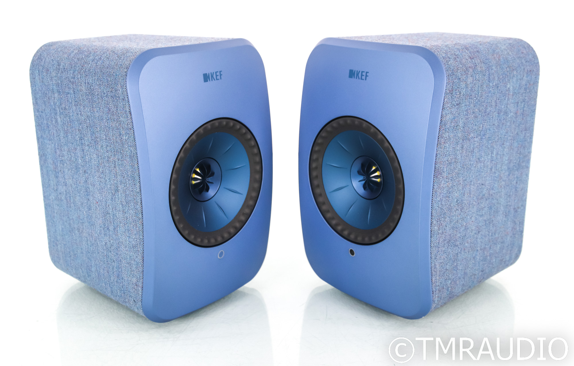 KEF LSX Wireless Powered Bookshelf Speakers; Blue Pair - The Music