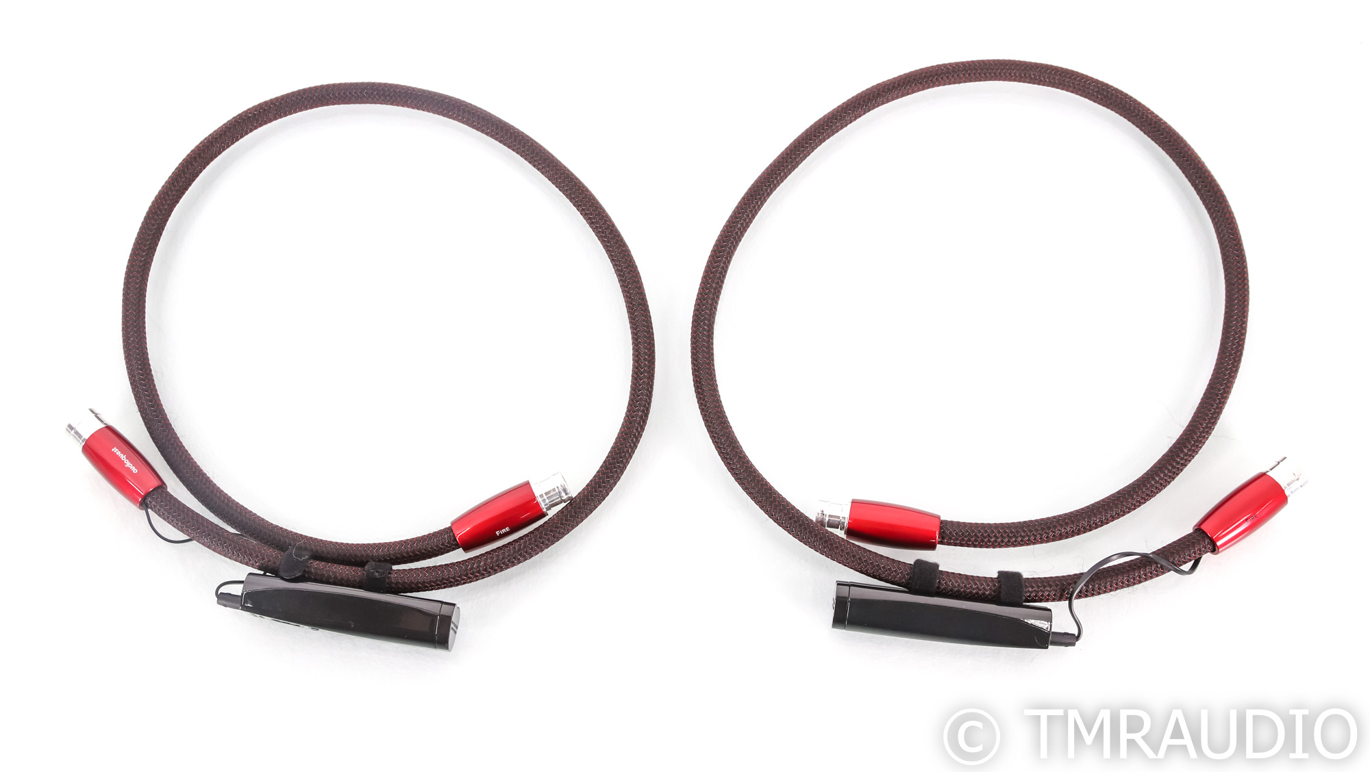 AudioQuest Fire XLR Cable; 1m Pair Balanced Interconnects; 72v DBS