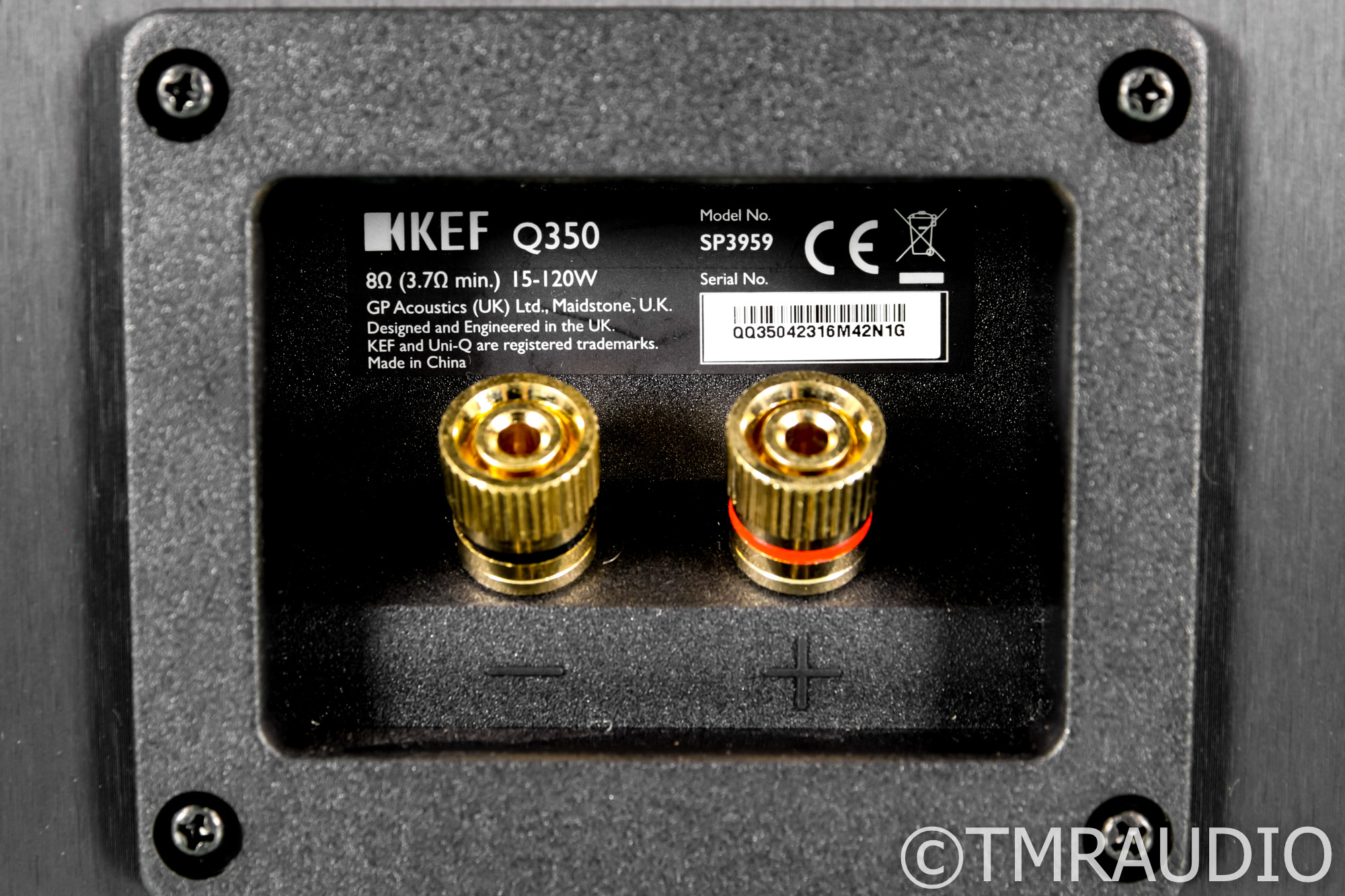 KEF Q350 Bookshelf Speakers; Black Pair (SOLD3) - The Music Room