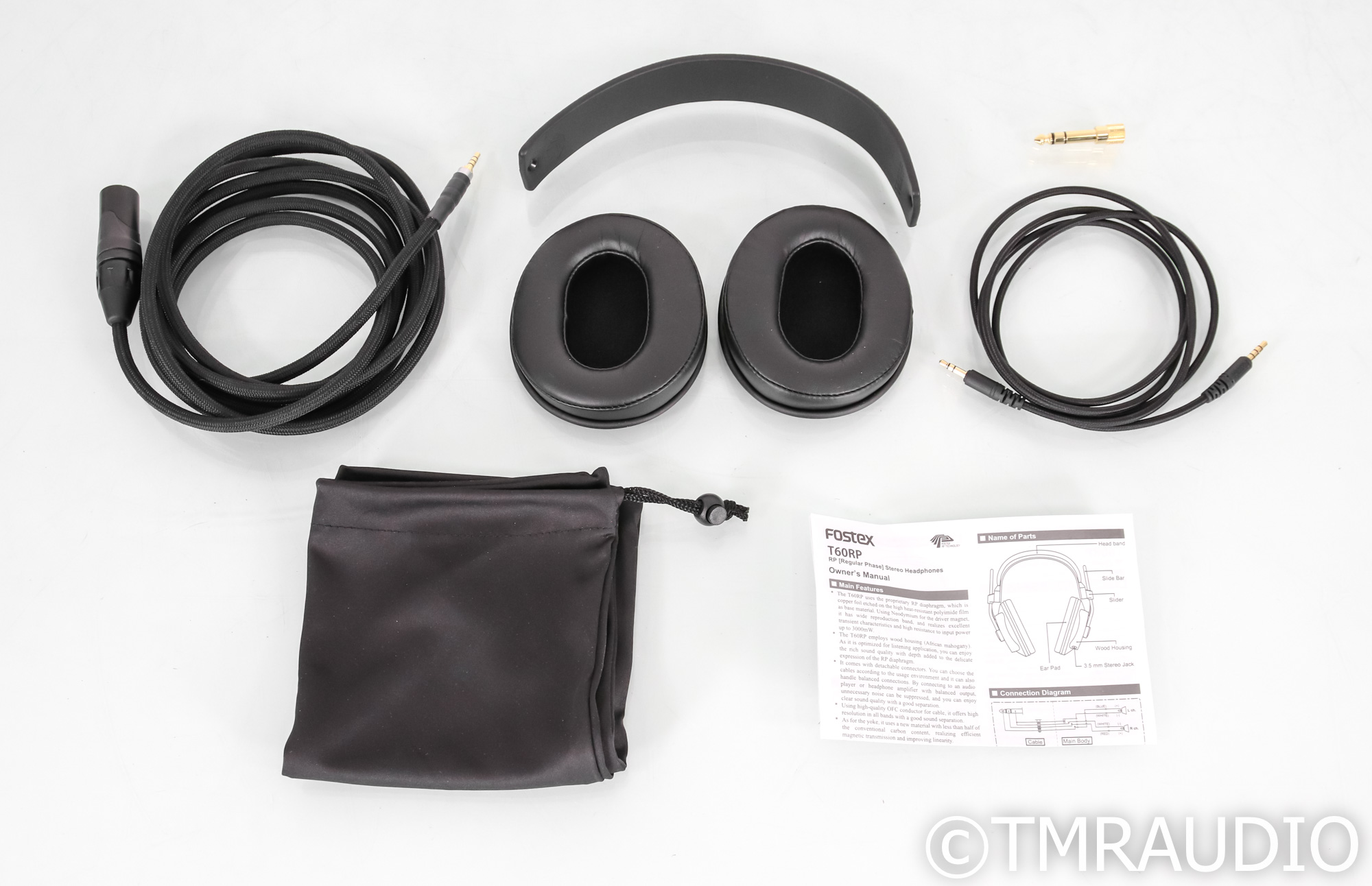 Fostex T60RP - Argon Semi-Open Back Headphones; T-60 Regular Phase 