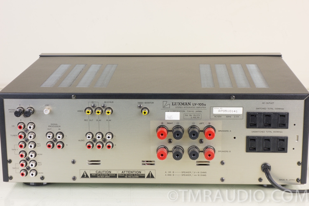 LUXMAN LV-105u　(ALPINE/LUXMAN) VIntage LUXMAN LV-105U HYBRID TUBES Stereo Integrated