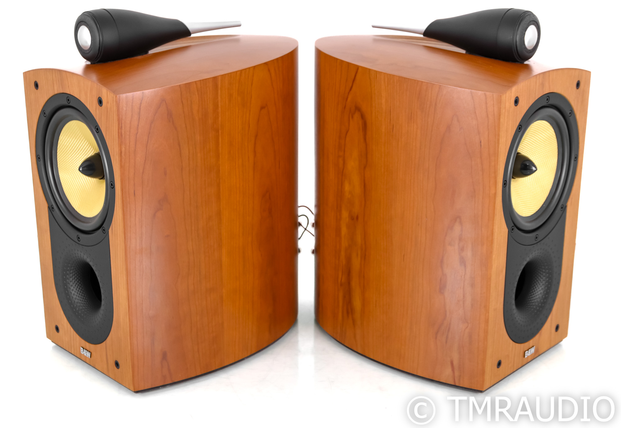 B&W Nautilus 805 Bookshelf Speakers; Natural Cherry Pair - The