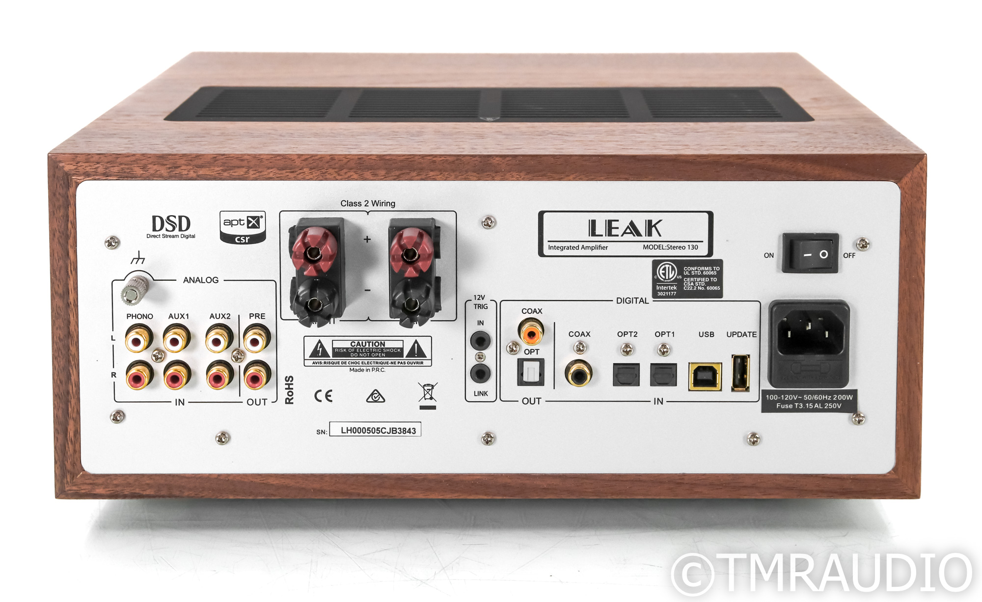 LEAK Stereo 130 Hi-Fi アンプ USB/DAC Stereo 130 Integrated Amplifier in Walnut – Leak Audio