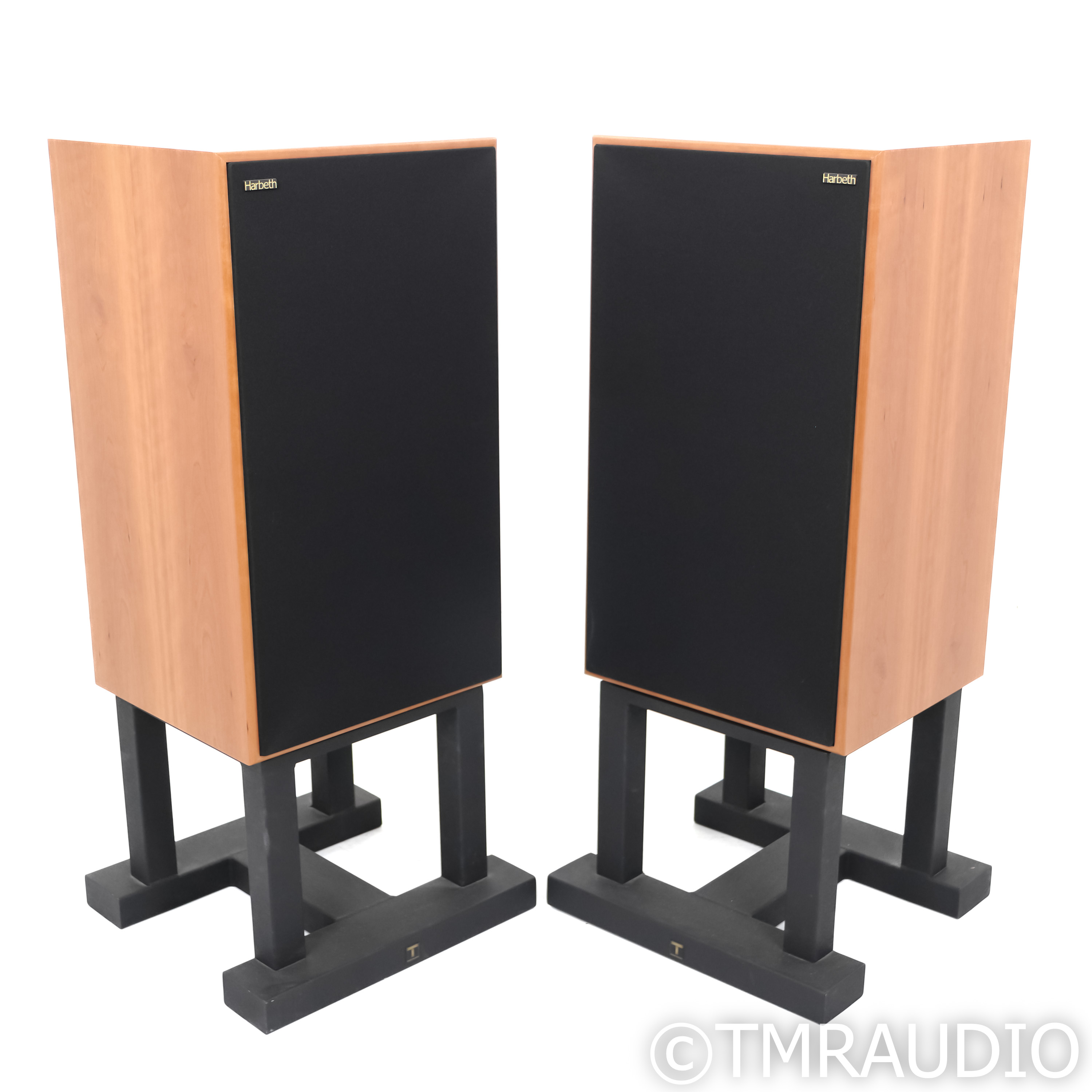 Harbeth Monitor Bookshelf Speakers; Cherry Pair w/ Sound