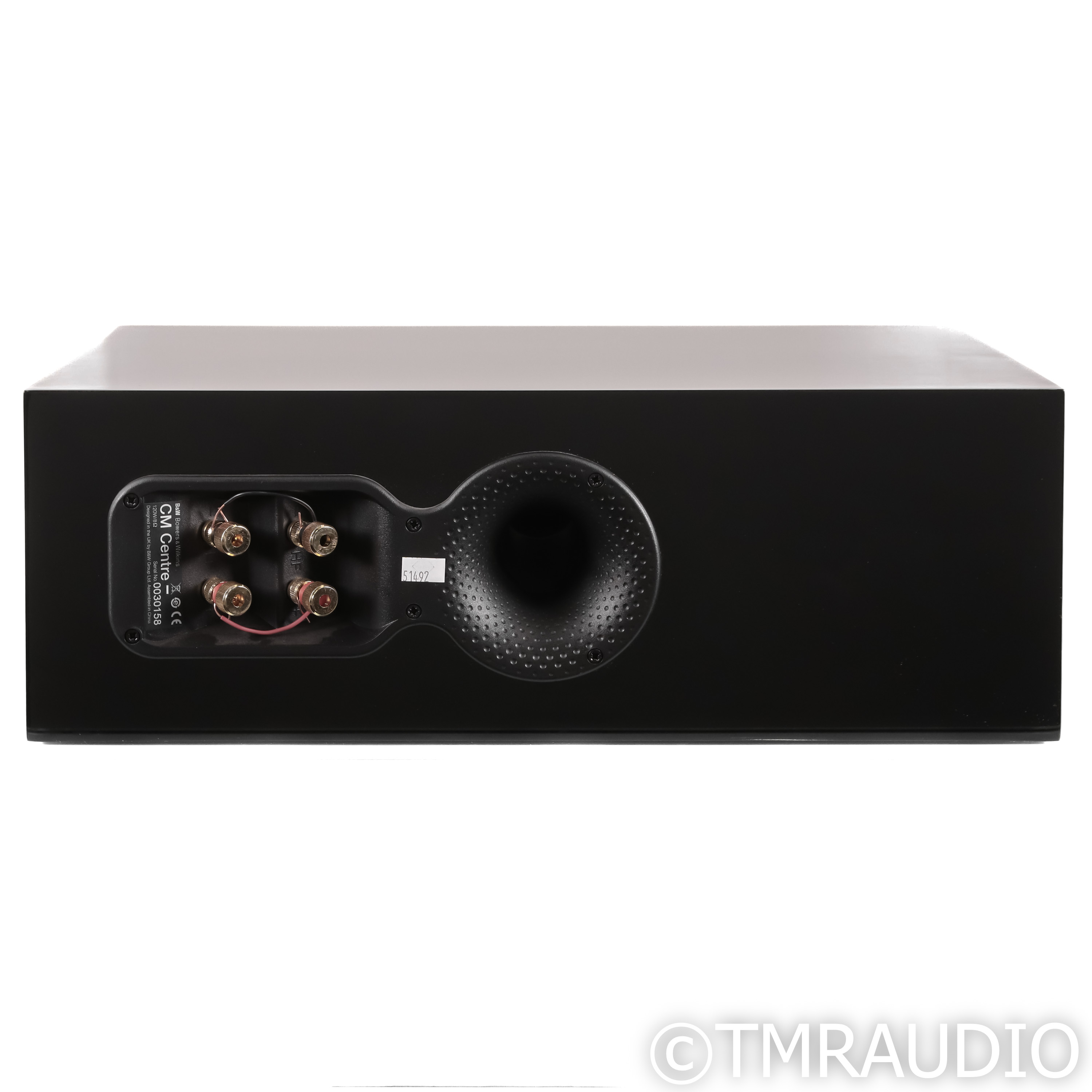 B&W CM Centre Channel Speaker; Piano Black - The Music Room