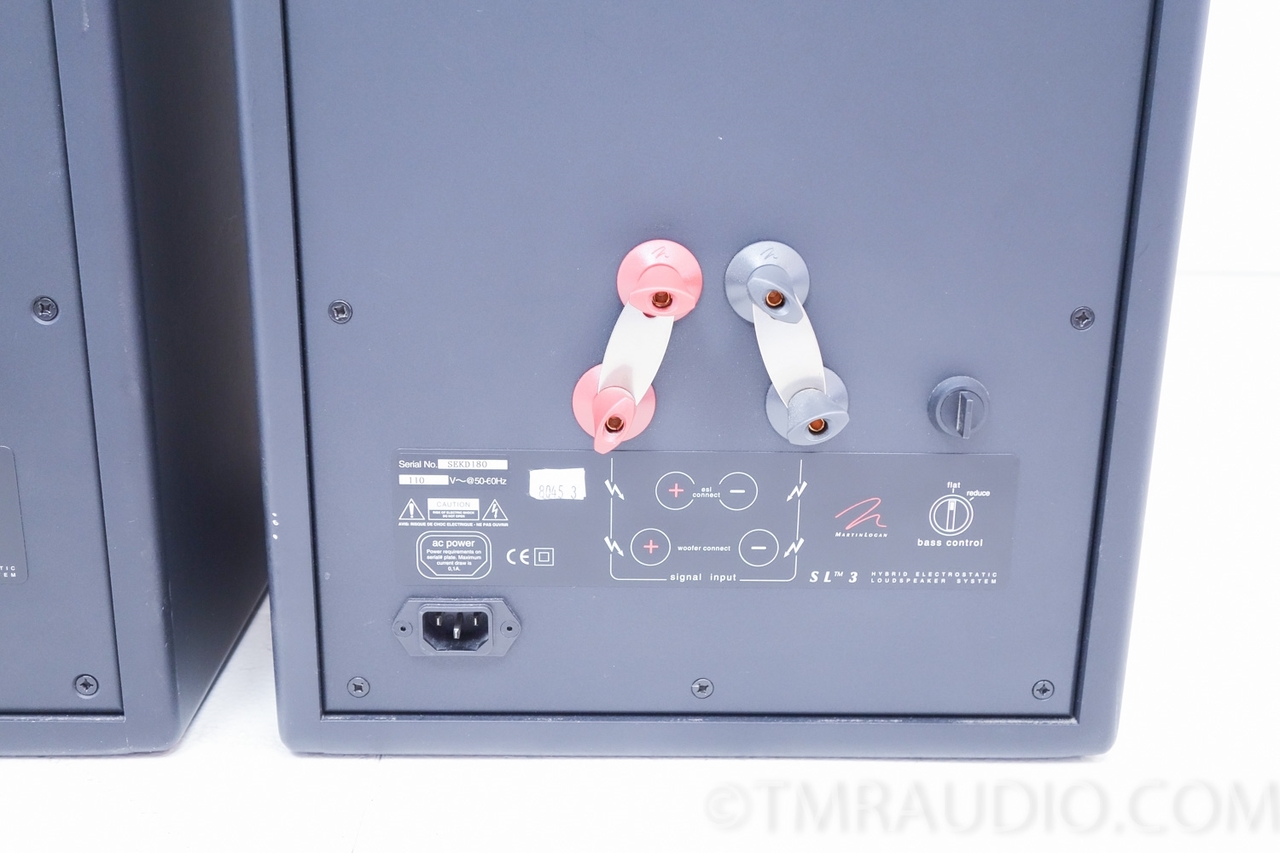 Martin Logan SL3 Floorstanding, Electrostatic Hybrid Speakers; Pair