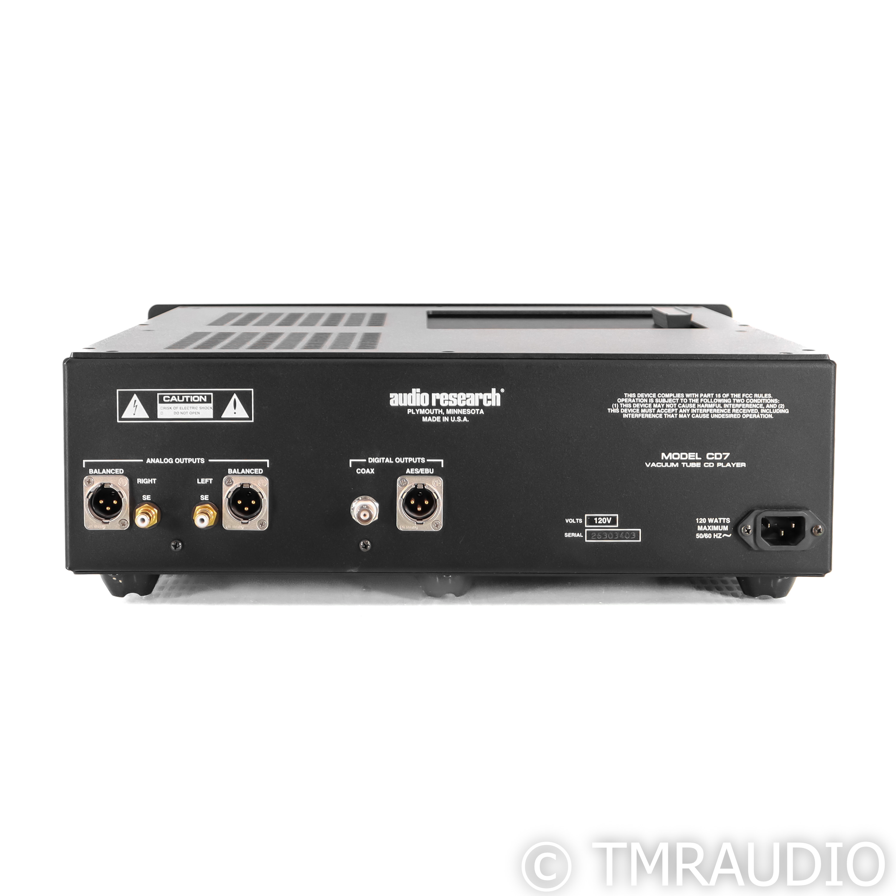 Audio Research Reference CD-7 Tube CD Player