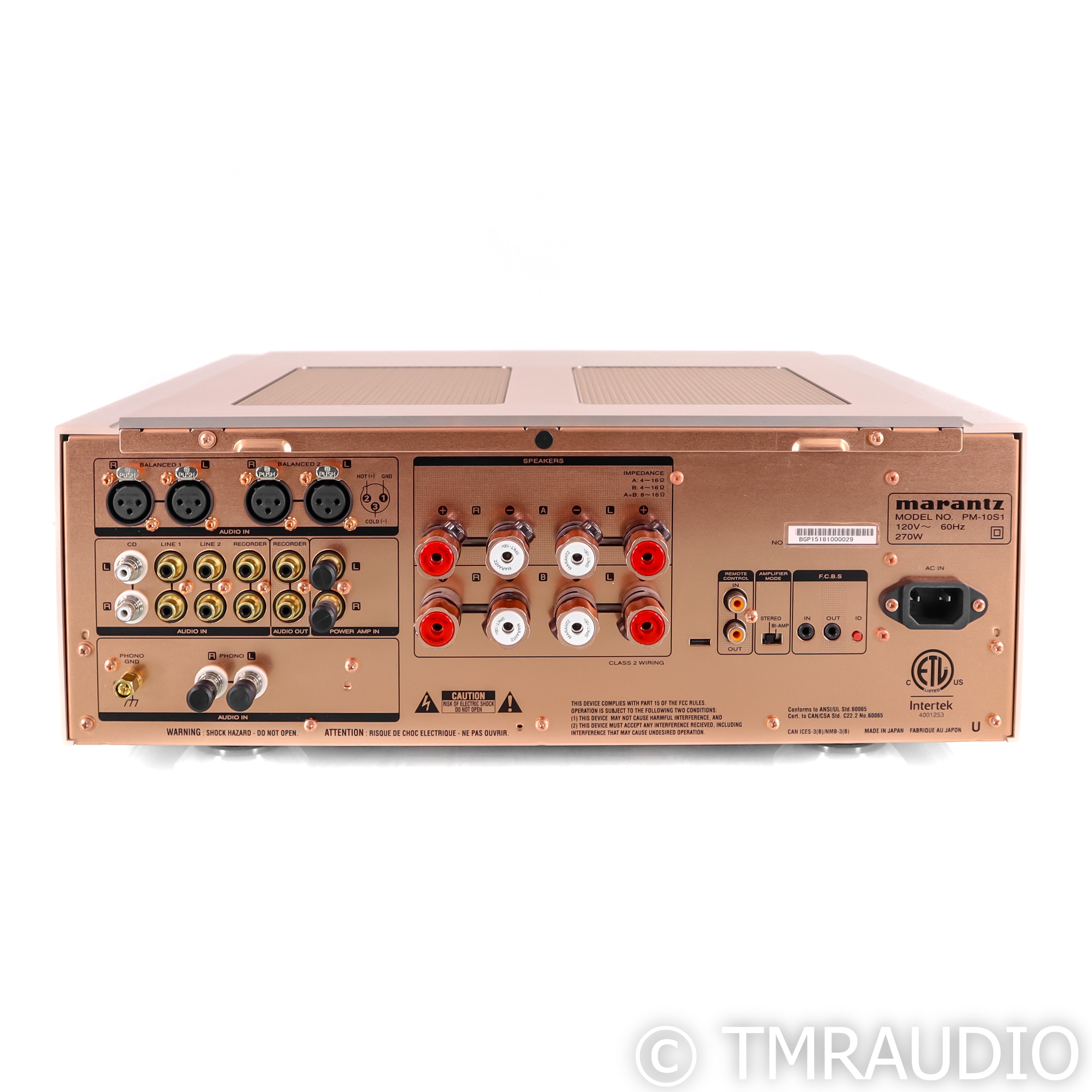 Marantz PM-10 Stereo Integrated Amplifier; Gold; PS10S1; MM