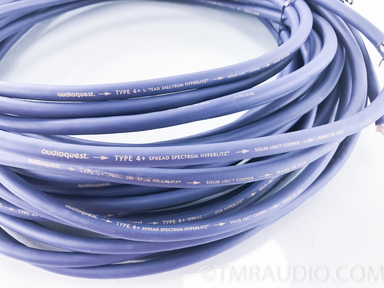 AudioQuest Type 4+ Speaker Cables; 44ft Pair - The Music Room