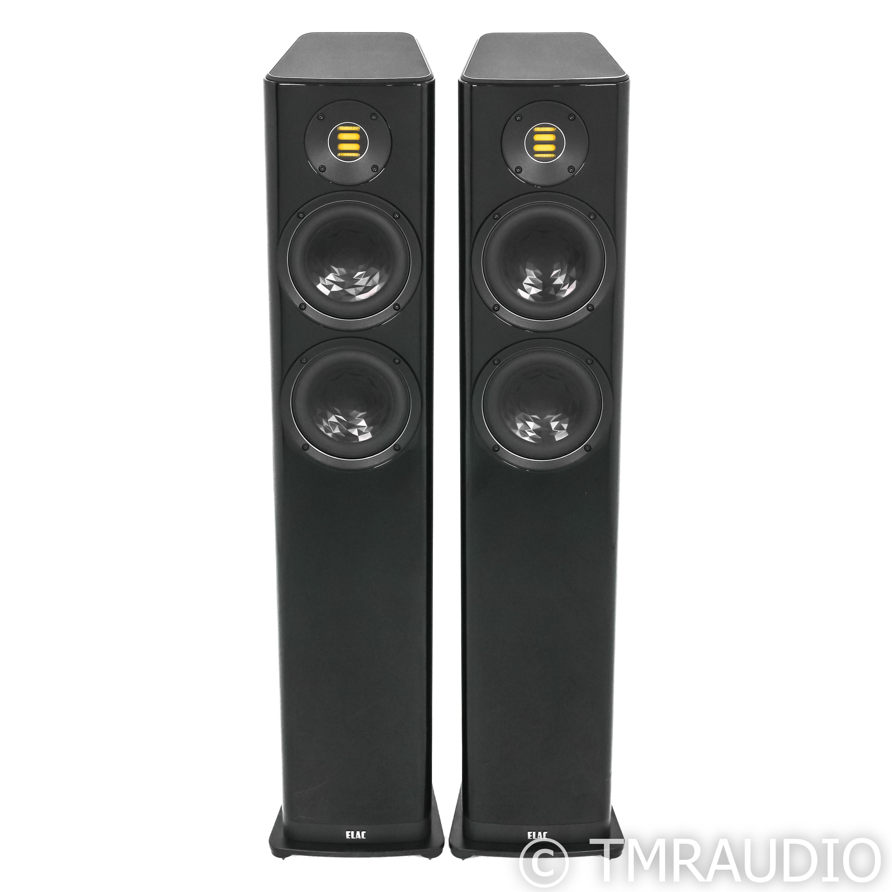 ELAC Vela FS407 Floorstanding Speakers; Piano Black Pair - The
