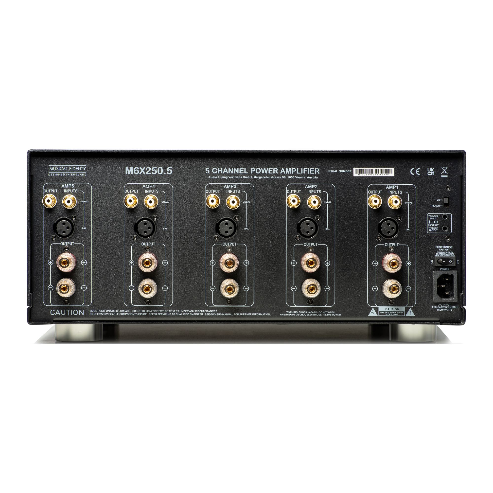 Musical Fidelity M6x 250.5 5 Channel Class A/B Power Amplifier