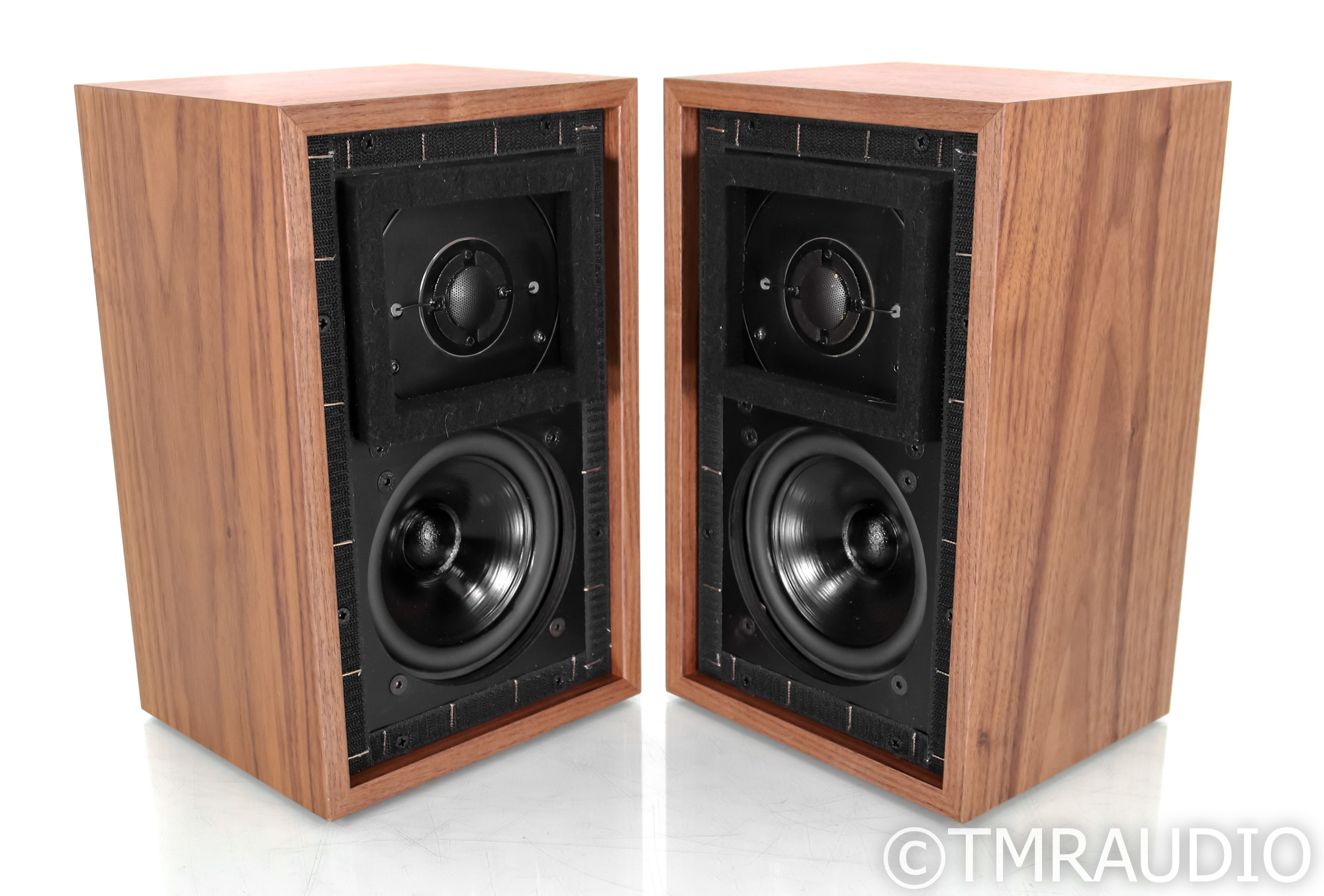 K・A　SL-10＆LS3/5A Falcon LS3/5A Gold Badge Bookshelf Speakers; LS-5 3A; Walnut Pair